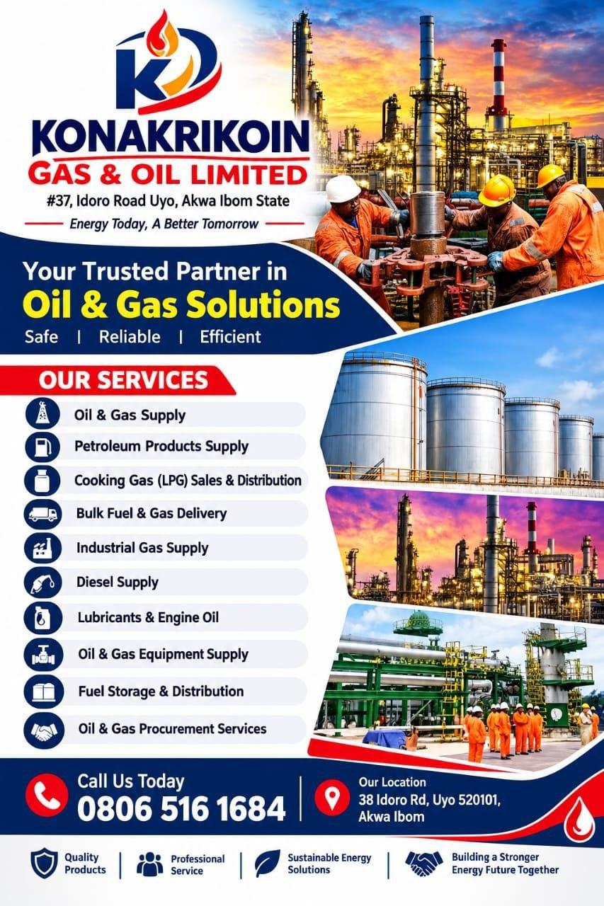 Konakrikoin services flyer — oil & gas solutions